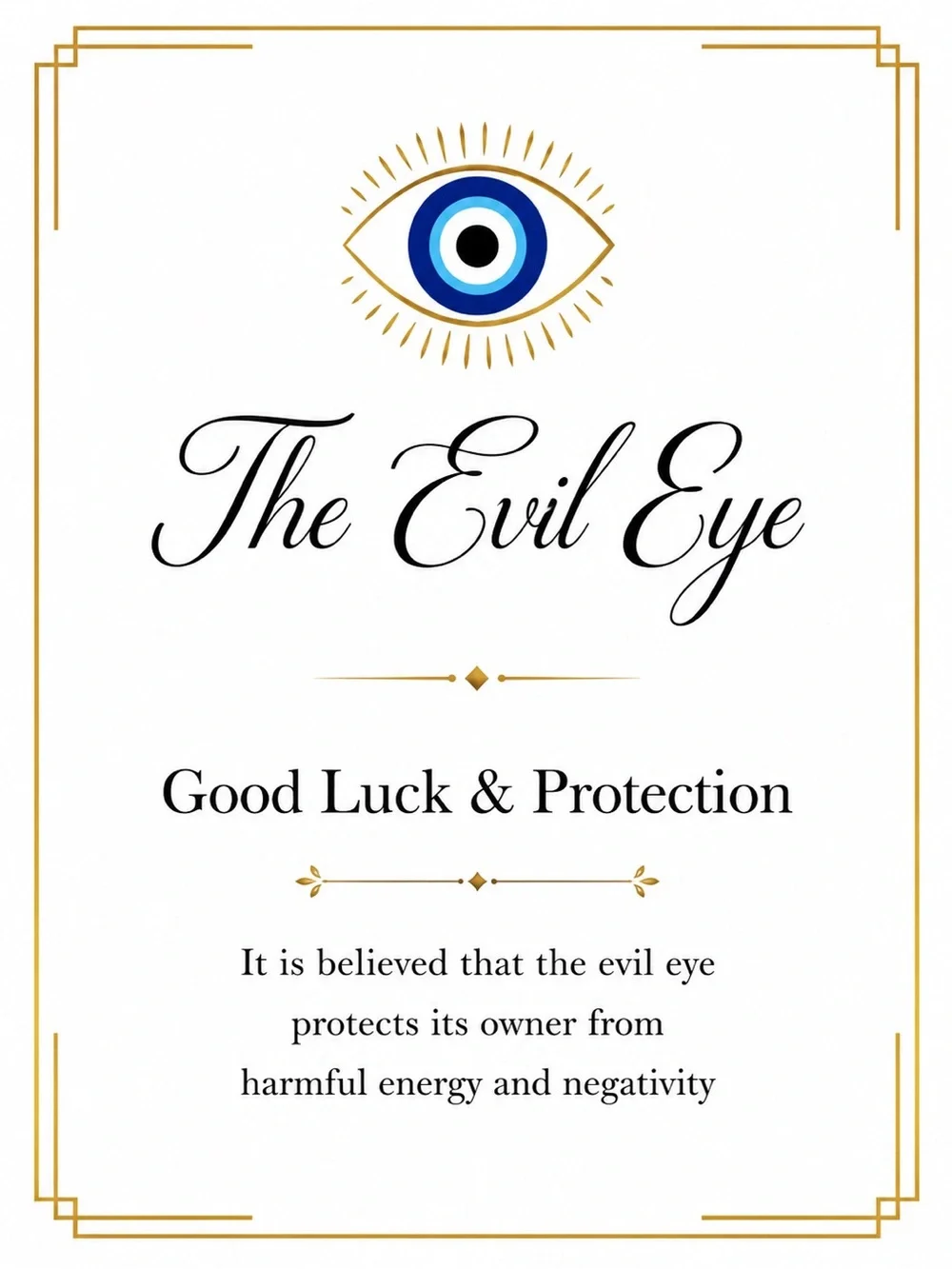 Black Evil Eye Adjustable Cord Bracelet